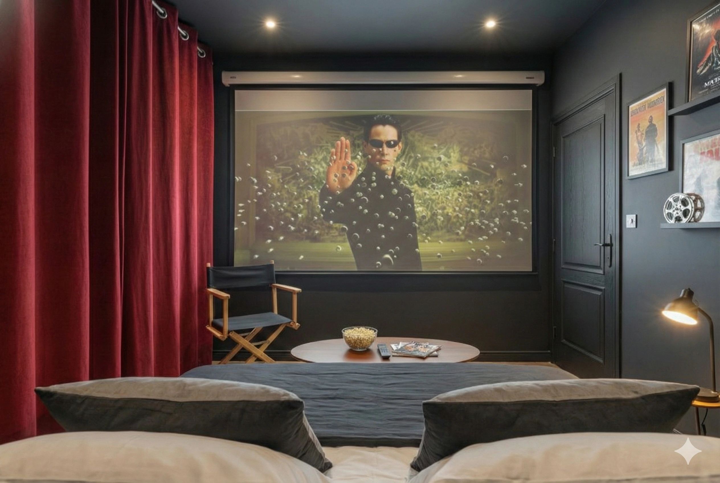 Ambiance cinématographique et immersion - Design intérieur à Firminy