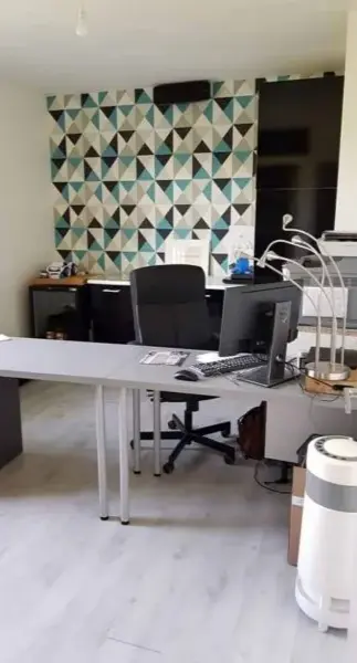 État initial du sous-sol avant rénovation et création du bureau à Saint-Galmier