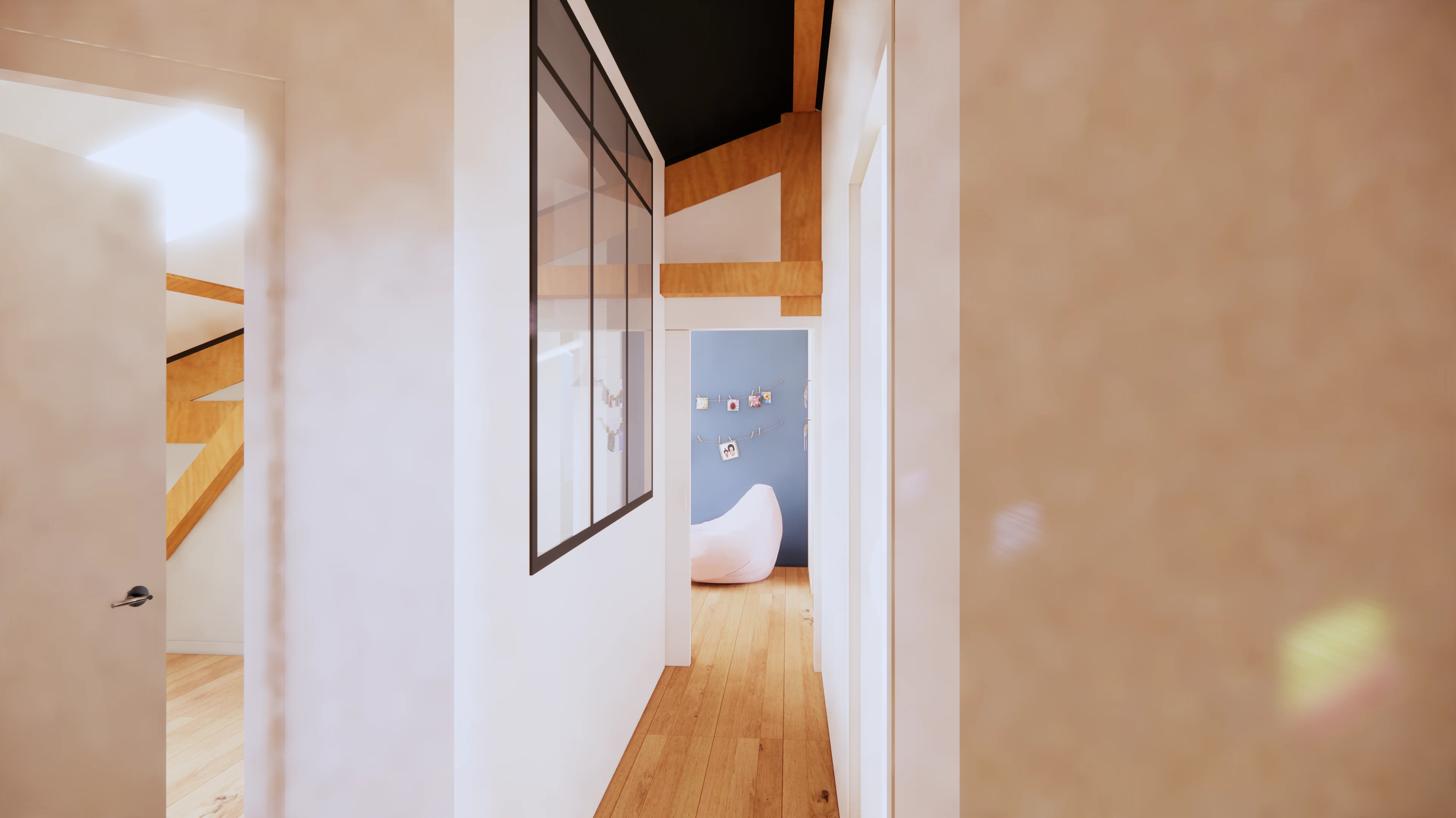 Espace de travail et chambre